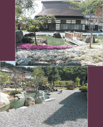 奥飛騨温泉郷　栃尾荘の散策できる庭園